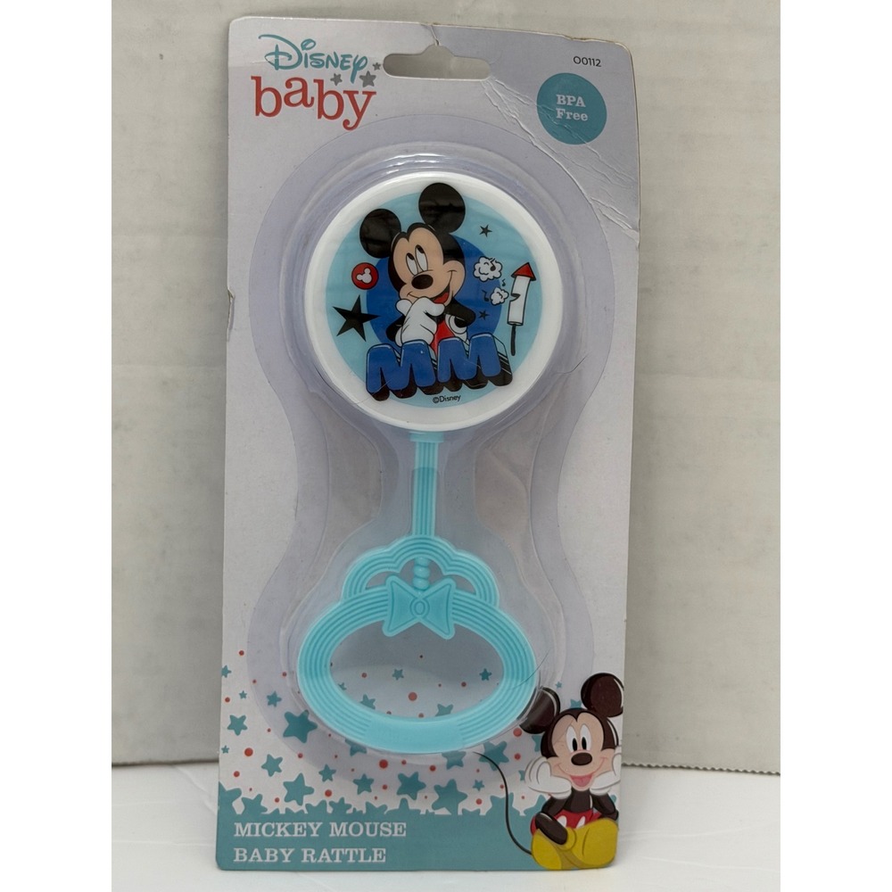 Disney Baby Mickey Mouse Rattle Blue BPA Free‎ Cudlie TY60046 New